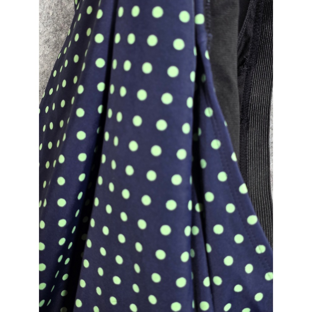 Swimsuits For All One Piece Halter Swimdress Navy Polka Dot Ruched Swimwear 24 - Picture 10 of 10